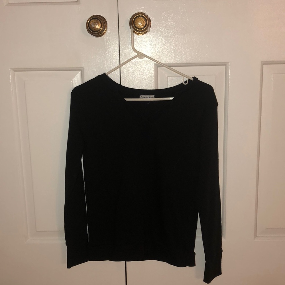 black sweater